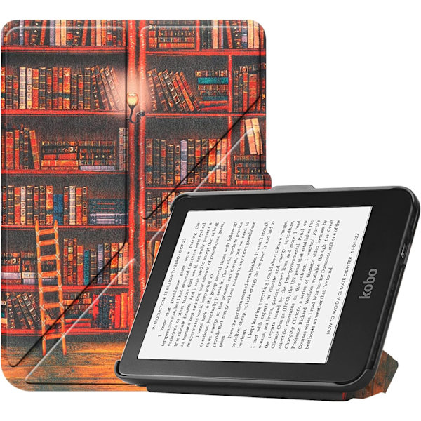 Slimshell- case för 6" Tolino Shine 4 (2022) / Kobo Clara 2E (2022) släppt, Slim Fit Stand Cover med Auto Sleep/Wake för Kobo Clara 2E 6-tums-bibliotek