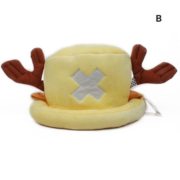Vinterplysch varm mössa Söt tecknad Tony Tony Chopper Shape Kvinnor Holiday Gift-B