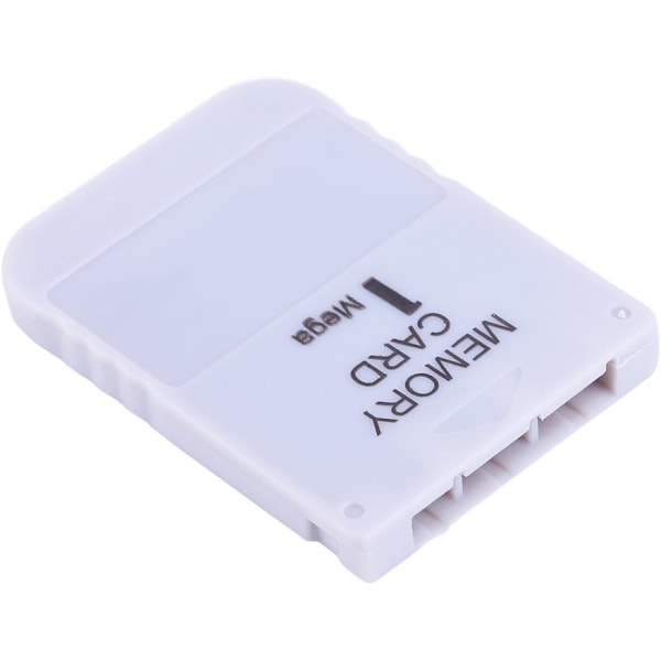 PS1 Minneskort Playstation 1 Minneskort Plast Vit 1Mb Memory Card Stick För Playstation 1 One Ps1 Game