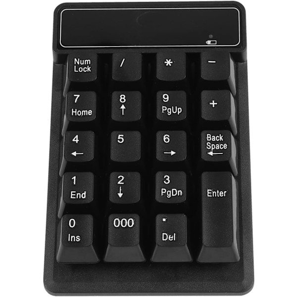 Trådlös numerisk tangentbord Trådlös USB numerisk tangentbord Digital 19 upphängningsknappar Bekväm skrivning Trådlös numerisk tangentbord för pekskrivning