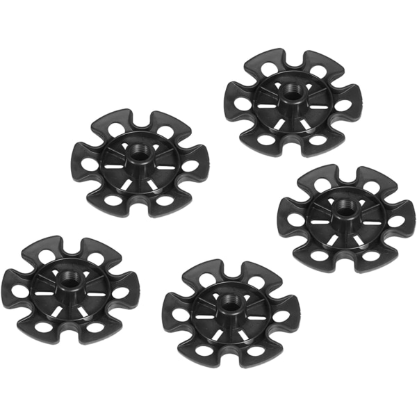 King Pole Tillbehör Bastonciniking Gummi 5 Styck/påsar Stång Snö Lera Skid Korg Vandring Vandring Käpp Byte Tillbehör Skid Stake Korg Svart