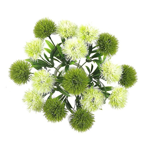 Konstgjord blomsimulering Maskros växt Blomma i vitt Blomarrangemang Grönt trädgårdsarbete -26 5cm Present