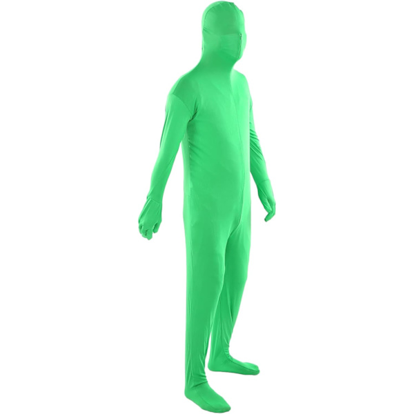 Grön Chromakey Body, Fotografi Grön Chromakey Body Unisex Stretch Vuxen Kostym Försvinnande Man för fotografering (180cm)
