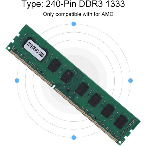 Pc3 10600 Workstation 4Gb Ddr3 2Gb Ddr3 1333Mhz 240Pin för stationärt moderkort dedikerat minne