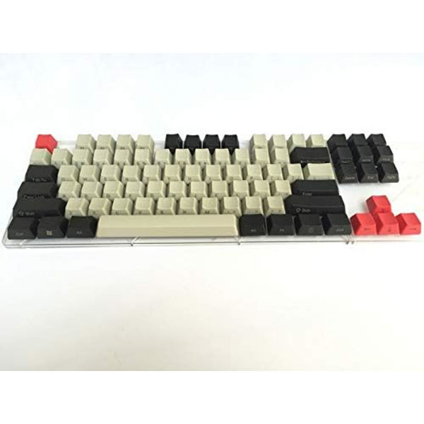 Svart Ljusgrå Mixed Dolch Thick PBT 104 87 61 Keycaps Profil Key Caps för mekaniskt tangentbord (axelkropp: print, färg: 87)