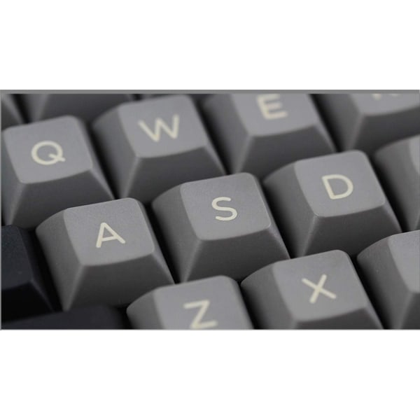 Black-Deep Grey 112 tangenter PBT DSA Keycaps Layout - etsade och tomma för switchar Mekaniskt tangentbord (Färg: Print)