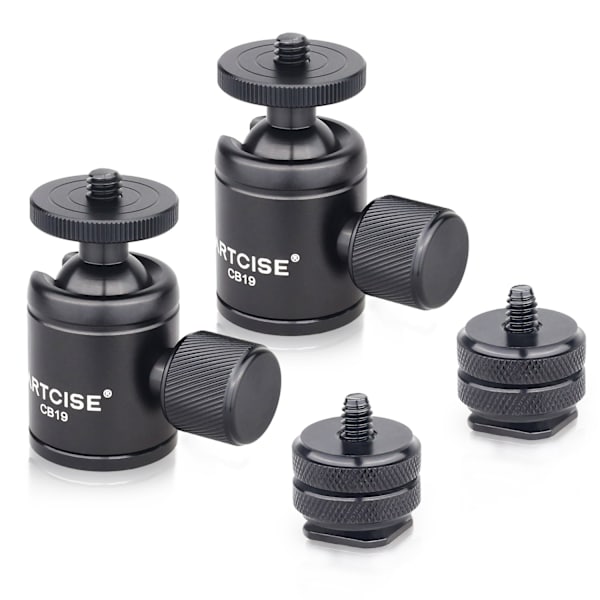 ARTCISE GH6 720° kolfiberstativ Panoramic Gimbal Pan Head Kulfäste för teleobjektiv DSLR-kamera