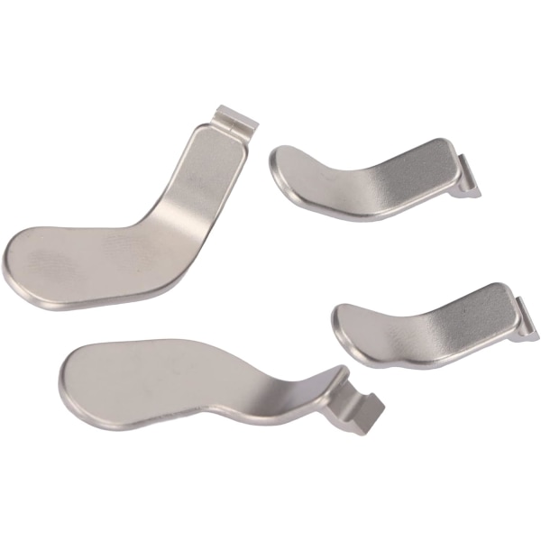 Controller Paddle Controller Paddel Rostfritt stål Silver Controller Paddlar Rostfritt stål Ersättningskontroll Tillbehör för Xbox One Elite