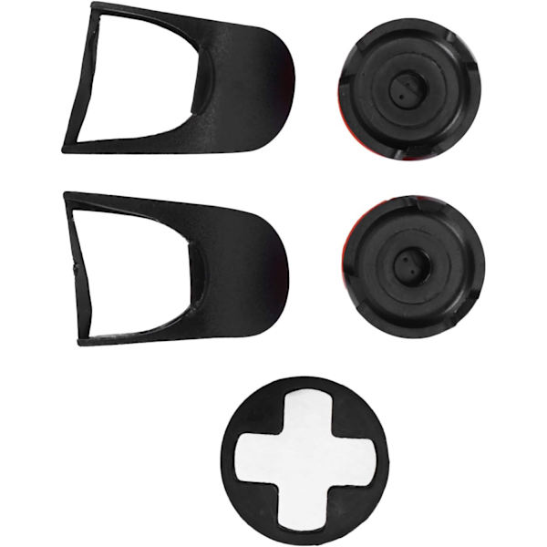 Thumb Stick Grip Cap Thumb Stick Grip Cap Abs Silikon 5In 1 Thumb Stick Grip Key Cap Joystick Cover L2 R2 Trigger Extender för Ps5 Controller (röd)