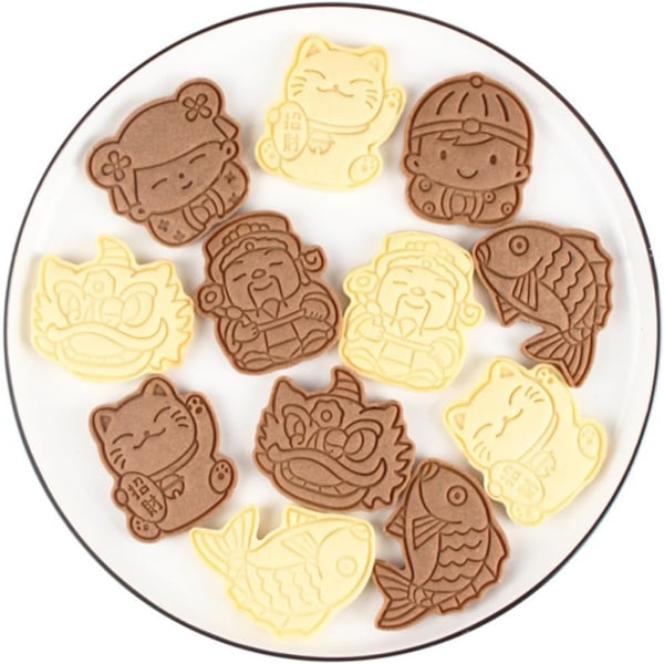 1 Form Bakning Månnyår Cookie Cutter Rolig Cookie Cutter Year of the Rabbit Molds Form Djurkakor Kex