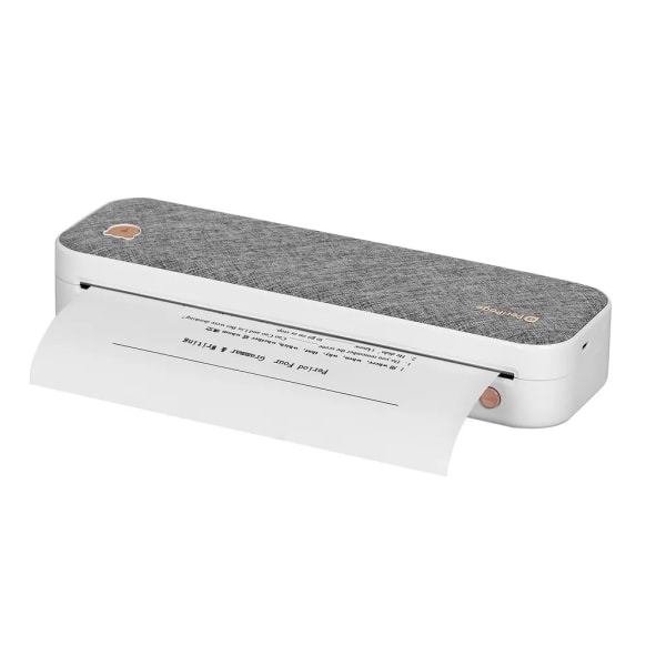 A4 pappersskrivare thermal skrivare Bluetooth trådlös mobil med 1 rulle thermal , 210 mm mini mobil fotoskrivare