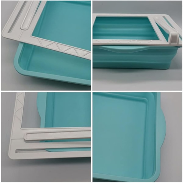 1st Box Låda Kylskåp Förvaringslåda Hopfällbar Frys Förvaringsbehållare Kylskåp Behållare Sqaure Kylskåp Hyllhållare Plastbehållare för förvaring av mat