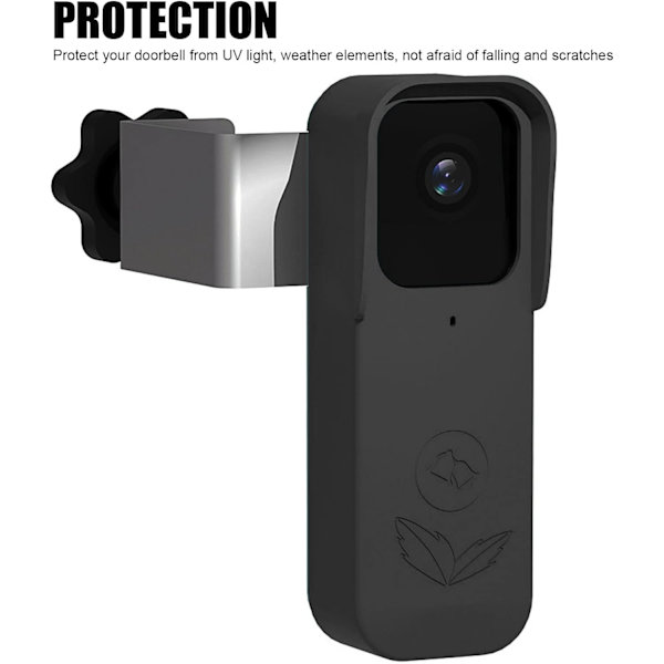 Case, dammtätt cover för Blink A363 videodörrklocka (svart)