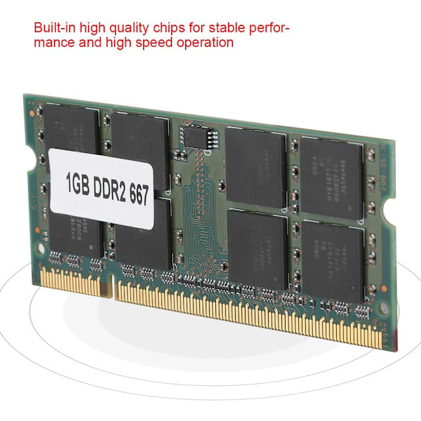 1 Gb Datorminne Ddr2 1 Gb Ddr2 1G 667Mhz För Pc2 5300 Notebook Helt kompatibelt minne för 200Pin