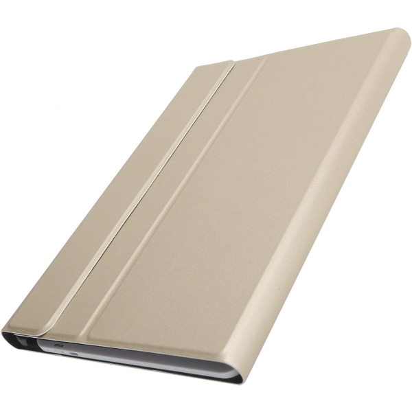 Tab A7-tangentbord med pekplatta inbyggt case för Sm T500 rostfritt stål Pu-läder Abs Etooth Keysive Cover Avtagbar set (guld)