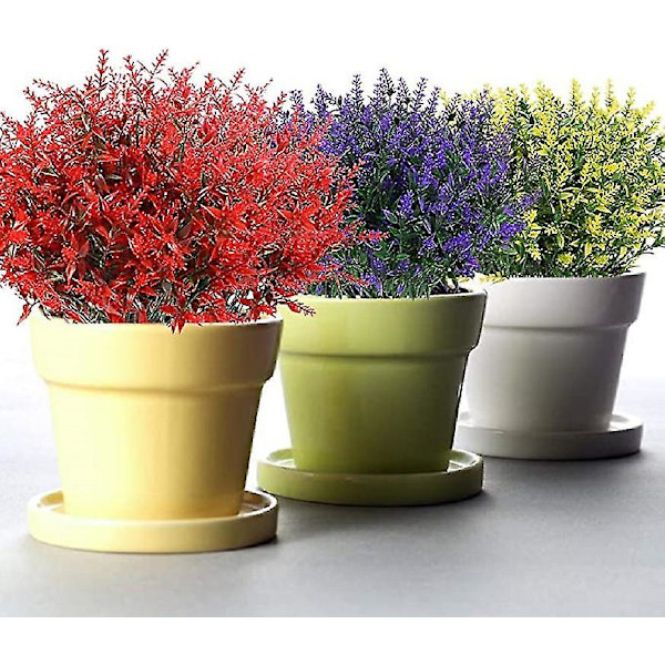 Konstgjord lavendelblomma 2 delar En bukett Lila lavendelbukett Realistisk simulering lavendelväxter