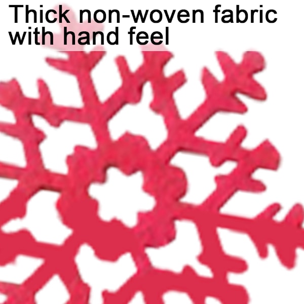 4 st Julgransunderlägg i Filt, Snöflinga-Stil red