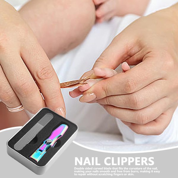 Nagelklippare, Nagelklippare med bred käke, Trimmer i rostfritt stål, Skönhetsprodukter för hem, bil, flygplan, tunnelbana, hotell, skola