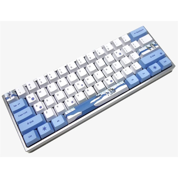 Tema för GK61 GK64 GH60 XD60 XD64 Mekaniskt tangentbord Tjock PBT Färgtyp Keycap-profil Lämplig för switch