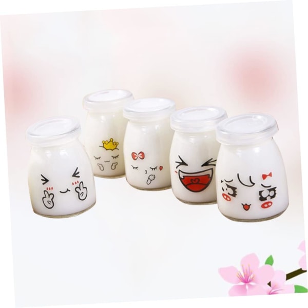 10 st Mousseburkar Yoghurtmakare Puddingkoppar Yoghurtmakareburkar Yoghurtburkar glas dessertburkar Glasyoghurtbehållare Parfaitkoppar Gelékopp