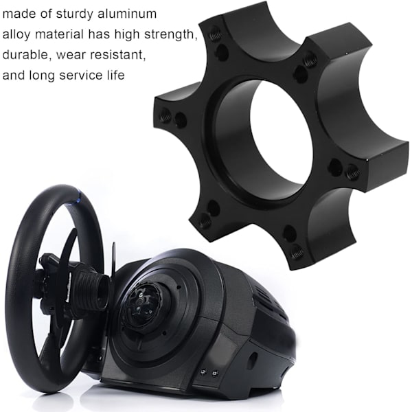 Ratttillbehör Rattadapterplatta Aluminiumlegering 70 mm mellanlägg för Thrustmaster T300RS med 13‑14 tums ratt