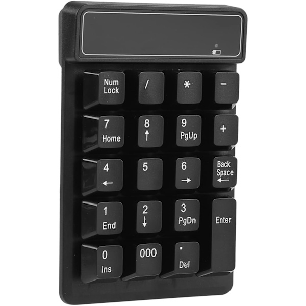 Trådlös numerisk tangentbord Trådlös USB numerisk tangentbord Digital 19 upphängningsknappar Bekväm skrivning Trådlös numerisk tangentbord för pekskrivning