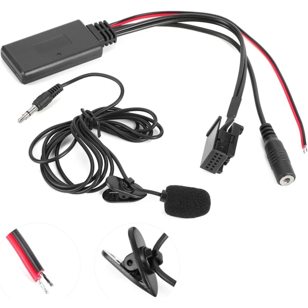 Caretooth Microphoneetooth Kabeladapter Abs 12Pin Caretooth Mikrofon Mikrofonadapter Passar för X3 X5 Z4 E83 E85 E86 E39 E53