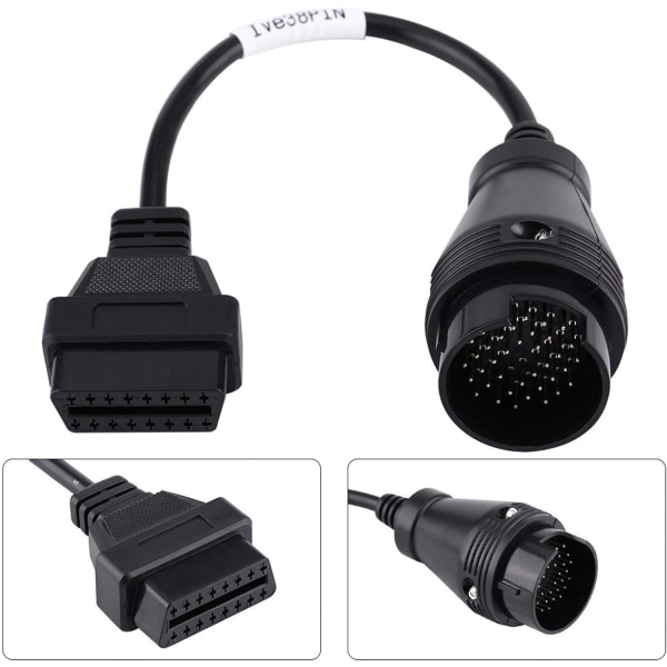 38 stift till 16 stift OBD2 Adapter Connector Diagnostisk kabel för Iveco Truck