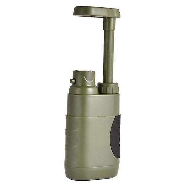 Camping Reningsvattenfilter Utomhusresor Portabelt nödhandpumpfilter för överlevnad eller nödtillbehör