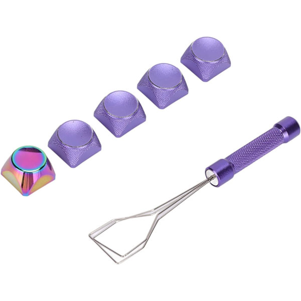 Metallnyckelkapslar Guldnyckelkapslar Aluminiumlegering 5st Metallnyckelkapslar Special Touch Färgplätering Vackra texturer Dekorativa Xda Keycaps Forhanical