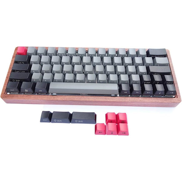 Tangentkapslar för XD60 XD64 DZ60 GK64 Passar med omkopplare av mekaniska tangentbord (färg: svart mörkgrå2)