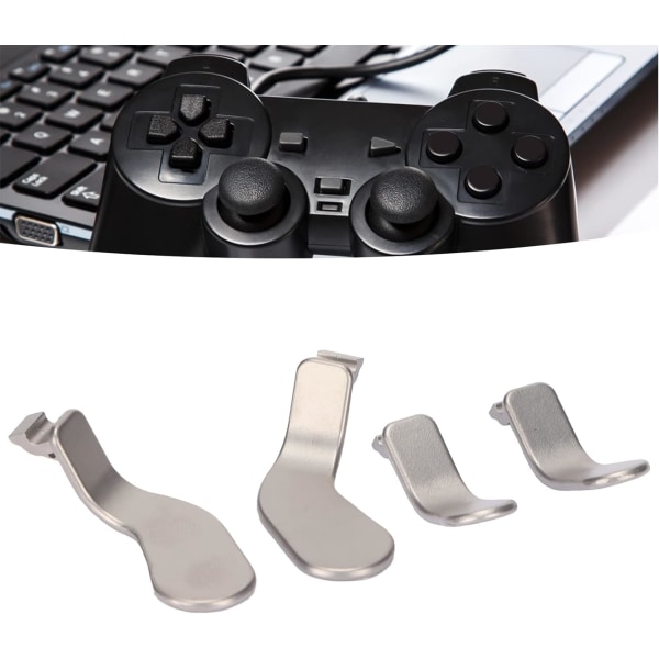 Controller Paddle Controller Paddel Rostfritt stål Silver Controller Paddlar Rostfritt stål Ersättningskontroll Tillbehör för Xbox One Elite