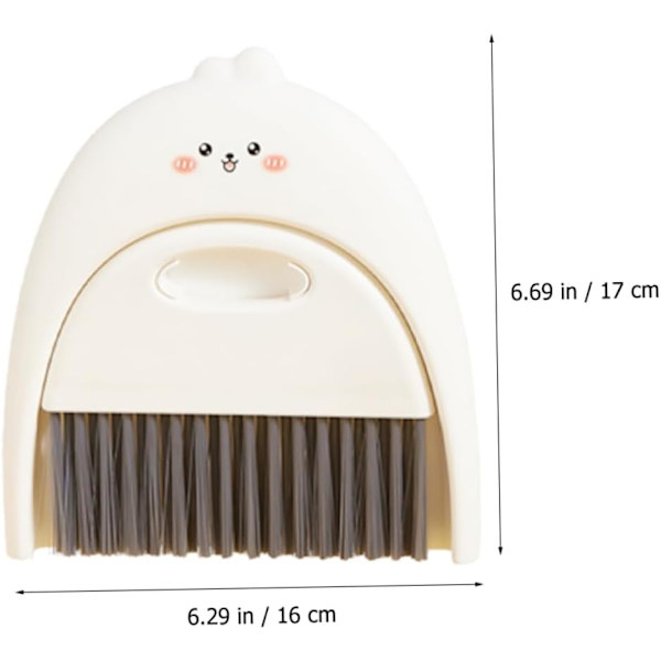 1 Set Mini Kvast Set Bilar Borste Desktop Kvast Kit Damm för bil Luftventil Litet rengöringsverktyg Liten borste och sopskyffel Multifunktionsvispa Kvastdamm