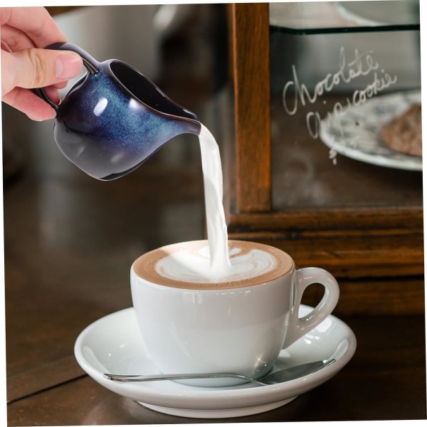 Keramisk Mjölkkopp Keramik Gräddkanna Kaffe Servering Kanna Mini Keramik Gräddkanna Keramisk Gräddkanna Cappuccino Kanna Kanna Sås Kanna Europeisk stil