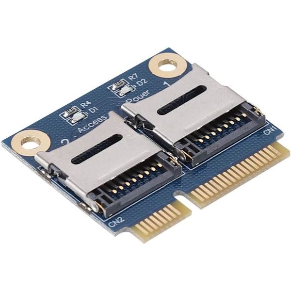 Pcie Mpcie Adapter Abseen Pcie till Dual Micro Secure Digital Memory Adapter Card Converter Extender Card