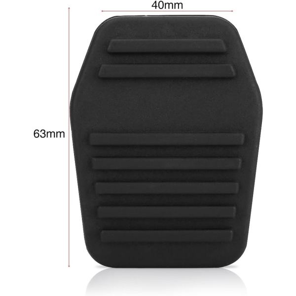 Pedalkuddar cover, ett par kopplingspedalkuddar cover för Ford Transit MK6 MK7 2000-2014