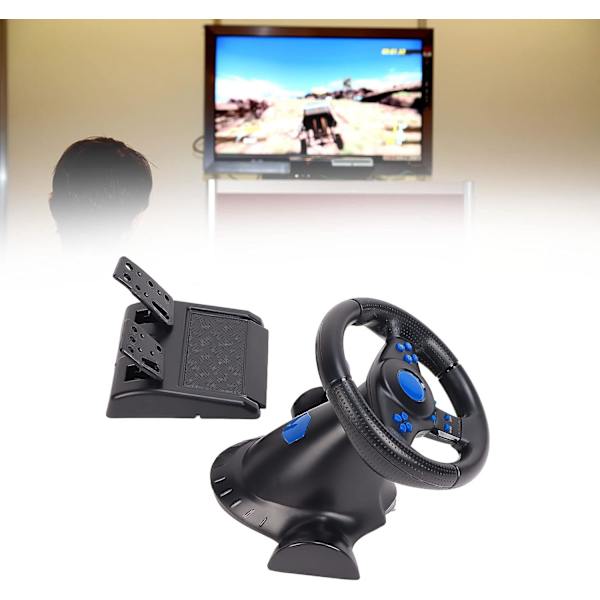 Xbox 360 Slim Console Racingspel Game Ratt Abs Game Ratt 180° Rotation 7 i 1 Vibration USB Racing Game Wheel Med Pedal För