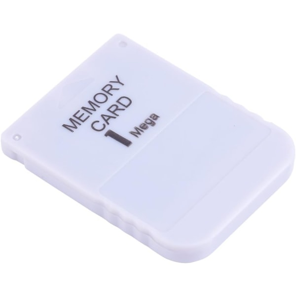 PS1 Minneskort Playstation 1 Minneskort Plast Vit 1Mb Memory Card Stick För Playstation 1 One Ps1 Game
