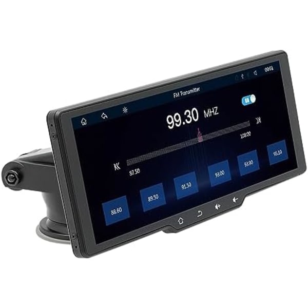 10.26 Bilpekskärm med knappar, trådlös CarPlay, Android Car, Bärbar bilradio, Bluetooth MP5, Lätt att använda, Svart