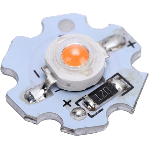 Led Chip Aluminium Led Chip 25 st 0,5 W 5 V High Power LED Lamp Bead Ljuskälla Chip med aluminiumplatta (Rosa)
