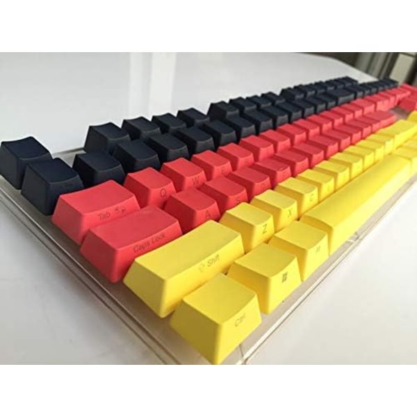Side Print 104 Key ANSI Layout Rainbow Thick PBT Keycap For Switches Mekaniskt speltangentbord (Färg: Röd)
