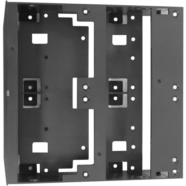 5,25 till 3,5 Dual Drive Bay 2,5" / 3,5" HDD/SSD till 5,25" För CD Dvd Rom Optical Engineering Plastics Svart 2,5/3,5/5,25 Floppy Computer Montering