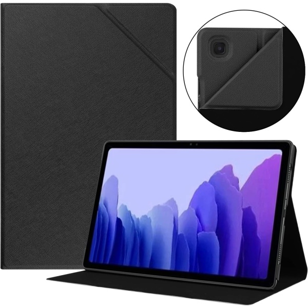 Galaxy Tab A7 10.4 2020 Slim Folio Case - Ultra Slim Multiview Stand Hard Shell Smart Cover för Galaxy Tab A7 10.4 SM-T500.SM-T505,SM-T507 (svart)