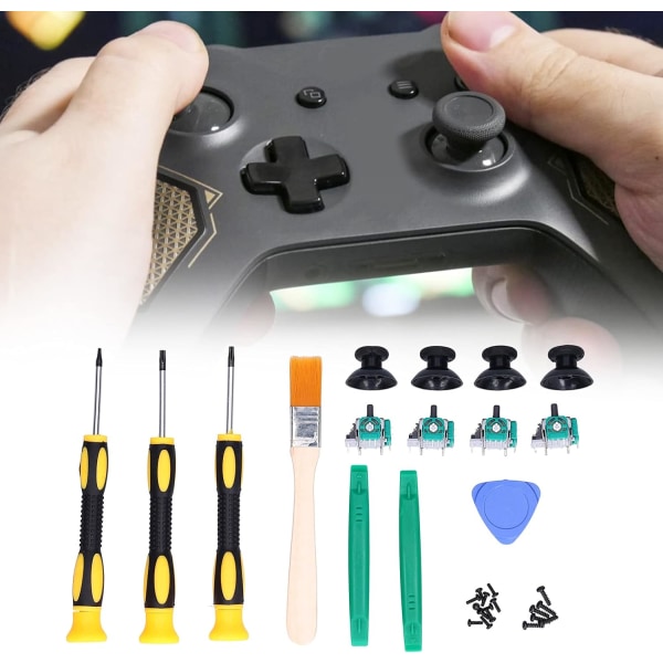Analog joystick för ersättning för Xbox One Abs Metal Qm21070961 4-pack reparationsverktygssats Hållbara kontrollerdelar