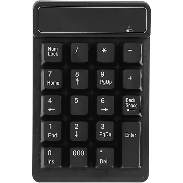 Trådlös numerisk tangentbord Trådlös USB numerisk tangentbord Digital 19 upphängningsknappar Bekväm skrivning Trådlös numerisk tangentbord för pekskrivning