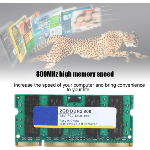 Memoria Ddr2 2Gb Xiede Ddr2 800Mhz 2G 1.8V 200Pin för bärbar dator Höghastighetsminne Helt kompatibelt Ddr2 8Go