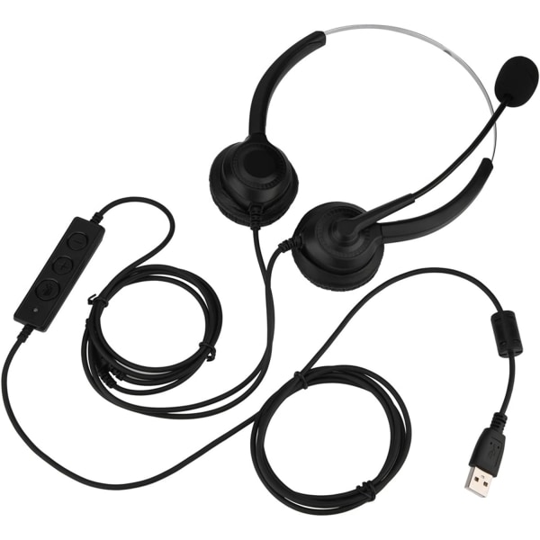 USB Headset Funktion Call Center USB Headset Brusreducerande USB Call Center Headset med mikrofon USB hörlurar