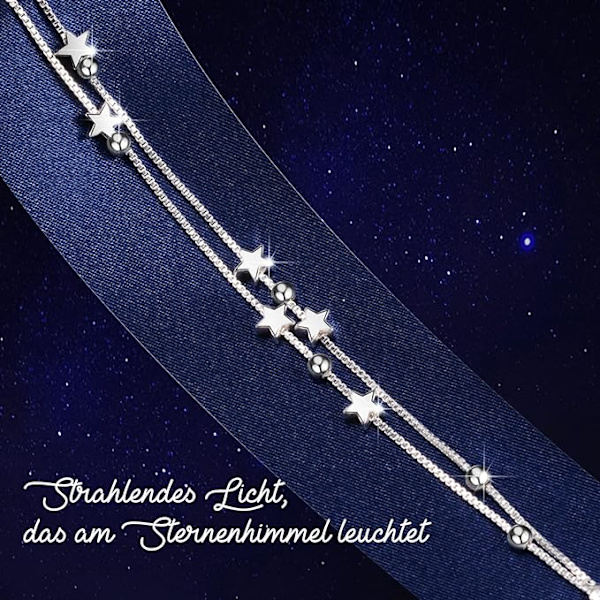 2 i 1 armband dam silver 925 - presenter för kvinnor - julklappar för kvinnor