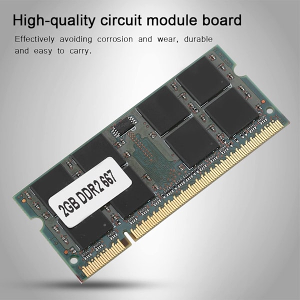 Ddr2 Sodimm Ddr2 667Mhz 2Gb Ddr2 2G 667Mhz För Pc2 5300 Notebook Helt kompatibelt minne för moderkort 200Pin