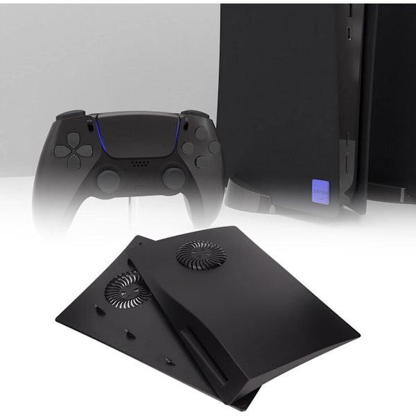 PS5-plattor Byte av frontpanel Abs-frontskivor för PS5 damm- och reptålig cover med kylflänsport för PS5-skiva
